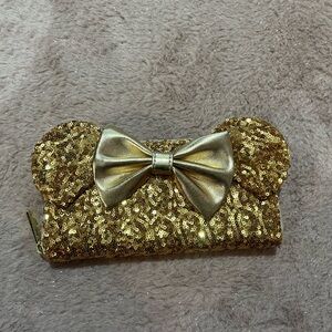 Loungefly Gold Sequin Bow Wallet